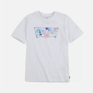 Levi's Boys' Tie-Dye Batwing Logo Short
Sleeve T-Shirt - White 10-12